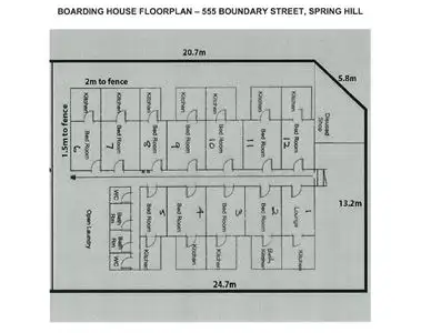 Floorplan of Homely block of units listing, 555 Boundary Street, Spring Hill QLD