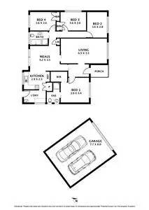 Floorplan of Homely house listing, 16 Davies Court, Sunbury VIC 3429