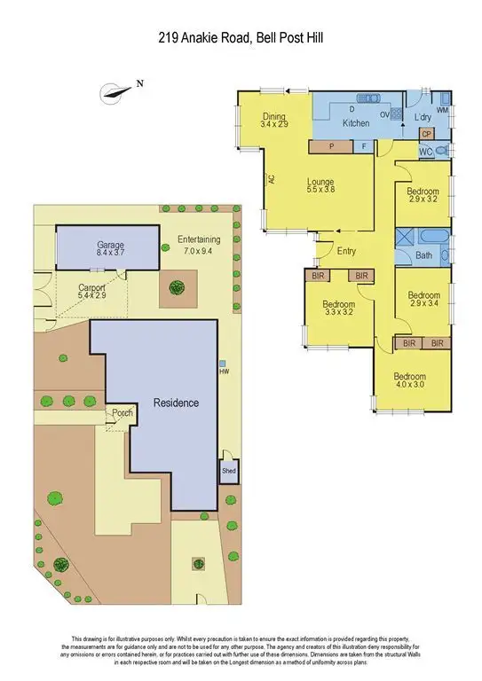 Floorplan of Homely house listing, 219 Anakie Road, Bell Post Hill VIC 3215