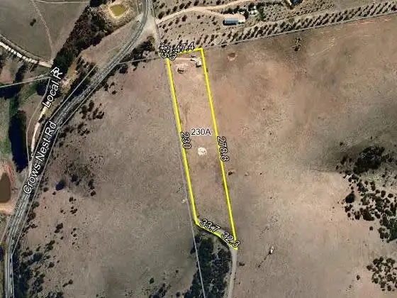 Floorplan of Homely land listing, 230A Crows Nest Road, Port Elliot SA 5212