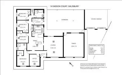 Floorplan of Homely house listing, 9 Casson Court, Salisbury SA 5108