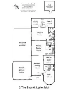 Floorplan of Homely house listing, 2 The Strand, Lysterfield VIC 3156