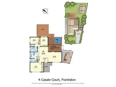 Floorplan of Homely house listing, 4 Casale Court, Frankston VIC 3199