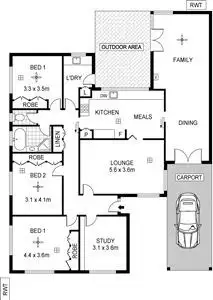 Floorplan of Homely house listing, 22 Yeo Avenue, Highgate SA 5063