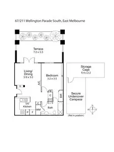 Floorplan of Homely apartment listing, 67/211 Wellington Parade South, East Melbourne VIC 3002