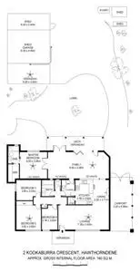 Floorplan of Homely house listing, 2 Kookaburra Crescent, Hawthorndene SA 5051