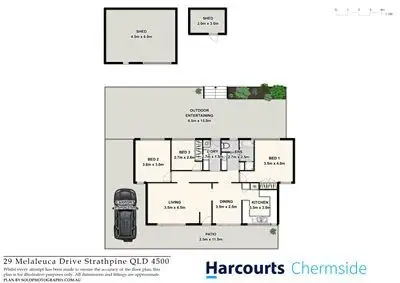 Floorplan of Homely house listing, 29 Melaleuca Drive, Strathpine QLD 4500