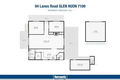 Floorplan of Homely house listing, 94 Lanes Rd, Glen Huon TAS 7109