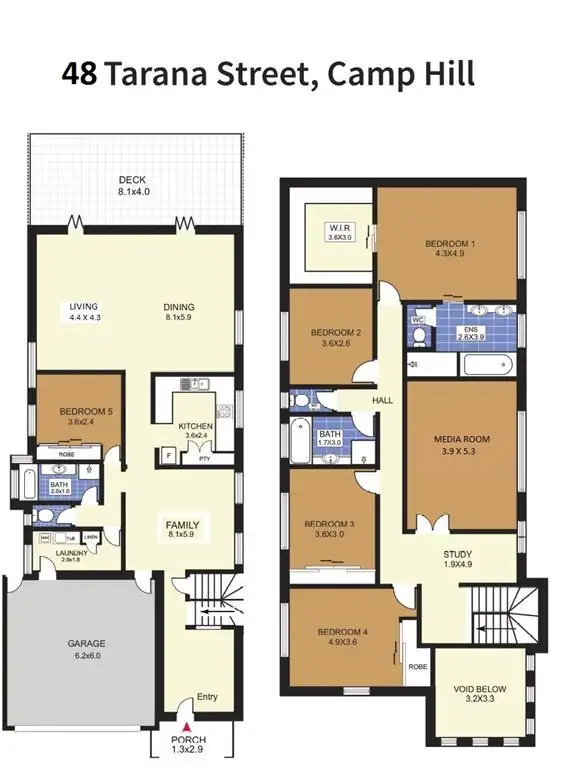 Floorplan of Homely house listing, 48 Tarana Street, Camp Hill QLD 4152