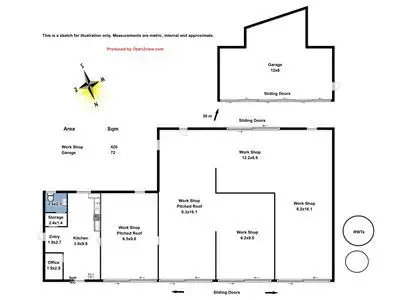 Floorplan of Homely warehouse listing, 10 Bruce Road, Riverton SA 5412