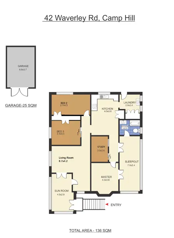 Floorplan of Homely house listing, 40 Waverley Road, Camp Hill QLD 4152