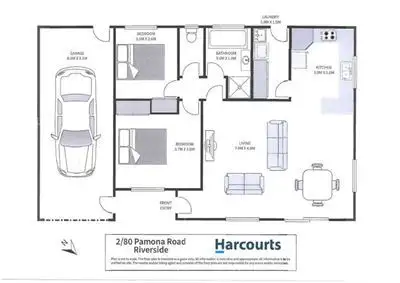 Floorplan of Homely unit listing, 2/80 Pomona Road, Riverside TAS 7250