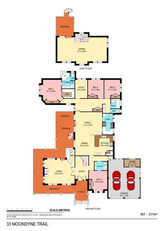 Floorplan of Homely house listing, 33 Moondyne Trail, Gnangara WA 6077