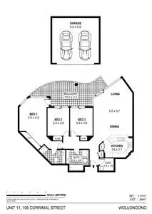 Floorplan of Homely apartment listing, 11/106 Corrimal Street, Wollongong NSW 2500
