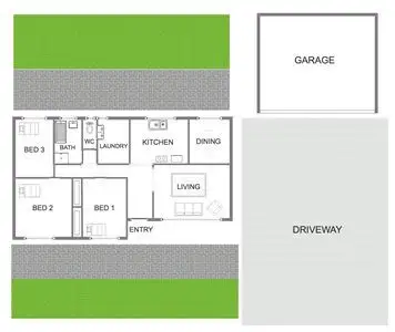 Floorplan of Homely house listing, 34 Terewah Circuit, Kaleen ACT 2617
