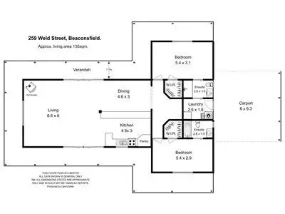 Floorplan of Homely house listing, 259 Weld st, Beaconsfield TAS 7270