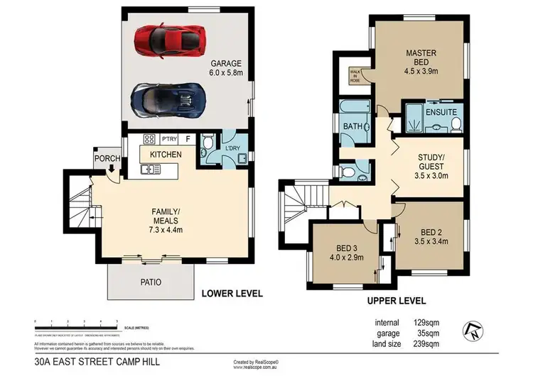 Floorplan of Homely townhouse listing, 30A East Street, Camp Hill QLD 4152