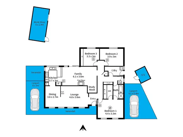 Floorplan of Homely house listing, 40 Wickham Road, Happy Valley SA 5159