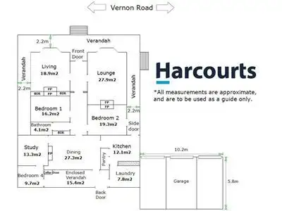 Floorplan of Homely house listing, 30 - 32 Vernon Road, Wangaratta VIC 3677