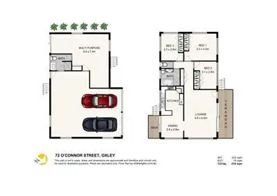 Floorplan of Homely house listing, 72 Oconnor Street, Oxley QLD 4075