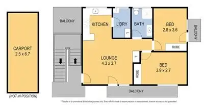 Floorplan of Homely unit listing, 5/57 Shannon Avenue, Manifold Heights VIC 3218