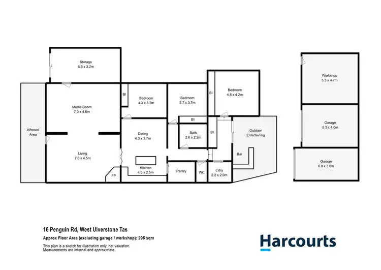 Floorplan of Homely house listing, 16 Penguin Road, West Ulverstone TAS 7315