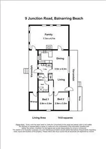 Floorplan of Homely house listing, 9 Junction Road, Balnarring Beach VIC 3926