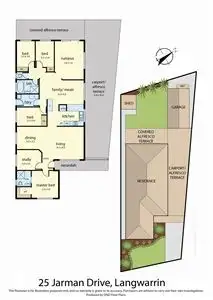Floorplan of Homely house listing, 25 Jarman Drive, Langwarrin VIC 3910