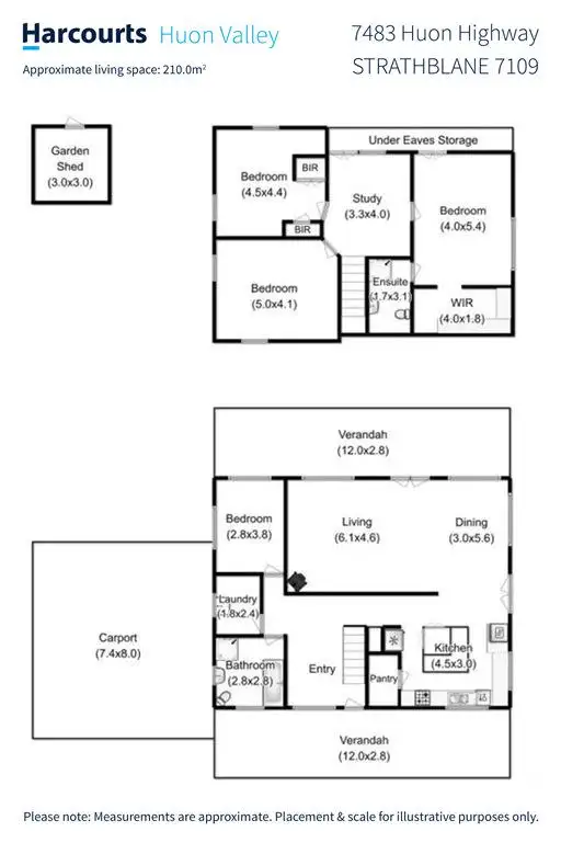 Floorplan of Homely house listing, 7483 Huon Highway, Strathblane TAS 7109