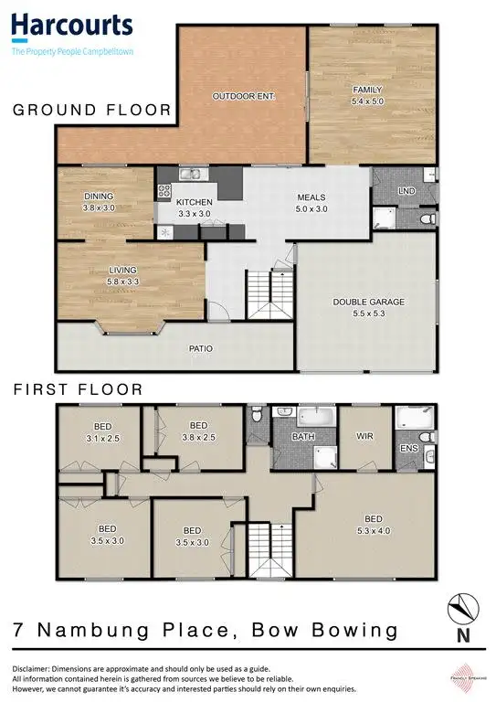 Floorplan of Homely house listing, 7 Nambung Place, Bow Bowing NSW 2566