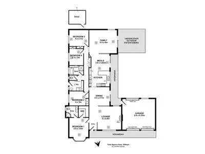 Floorplan of Homely house listing, 16 Swallow Drive, Flagstaff Hill SA 5159