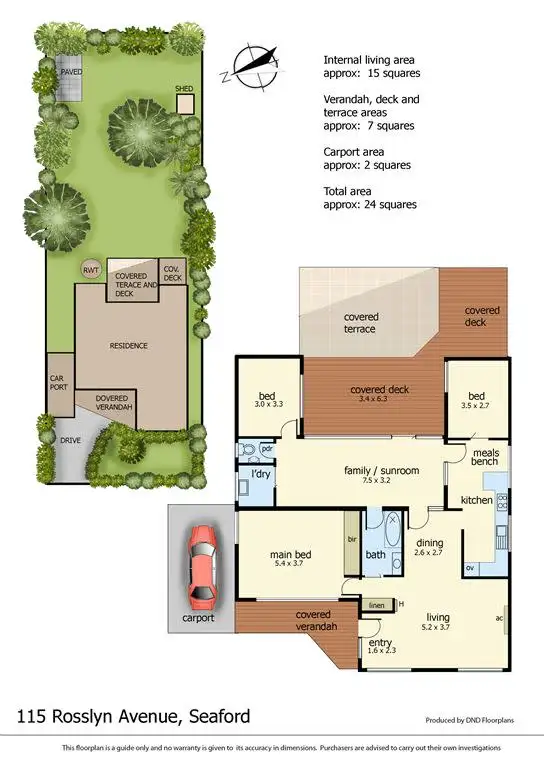 Floorplan of Homely house listing, 115 Rosslyn Avenue, Seaford VIC 3198