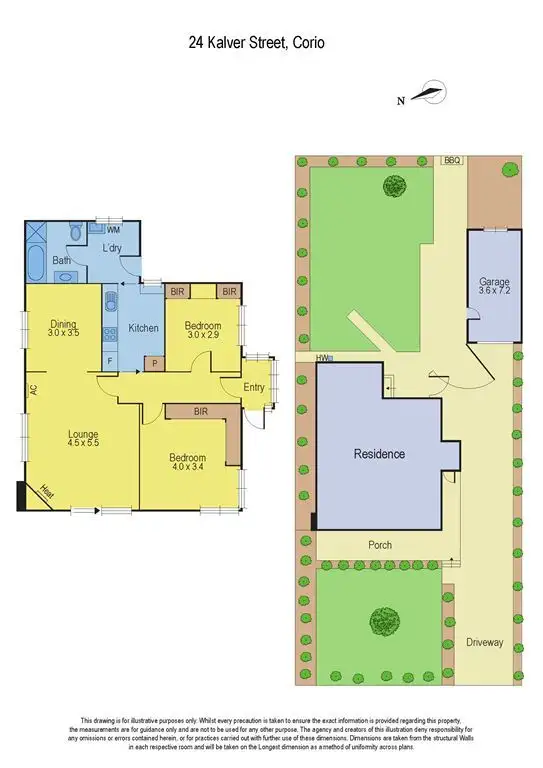 Floorplan of Homely house listing, 24 Kalver Street, Corio VIC 3214