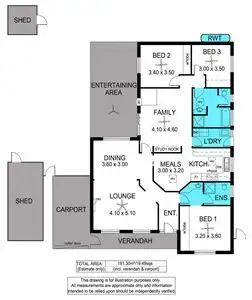Floorplan of Homely house listing, 13 Lyons Circuit, Trott Park SA 5158