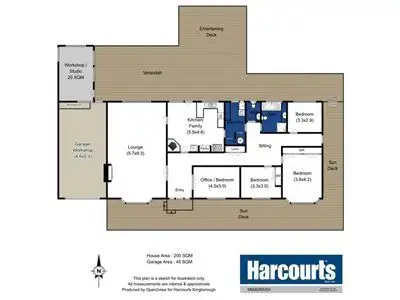 Floorplan of Homely house listing, 68 Saddle Road, Kettering TAS 7155