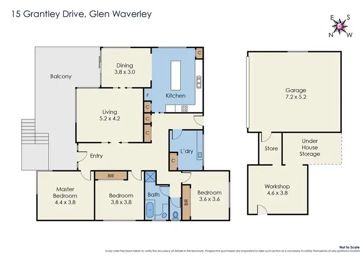 Floorplan of Homely house listing, 15 Grantley Drive, Glen Waverley VIC 3150