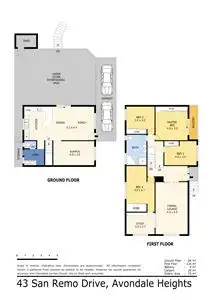 Floorplan of Homely house listing, 43 San Remo Drive, Avondale Heights VIC 3034
