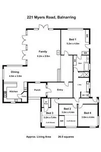 Floorplan of Homely rural property listing, 221 Myers Road, Balnarring VIC 3926