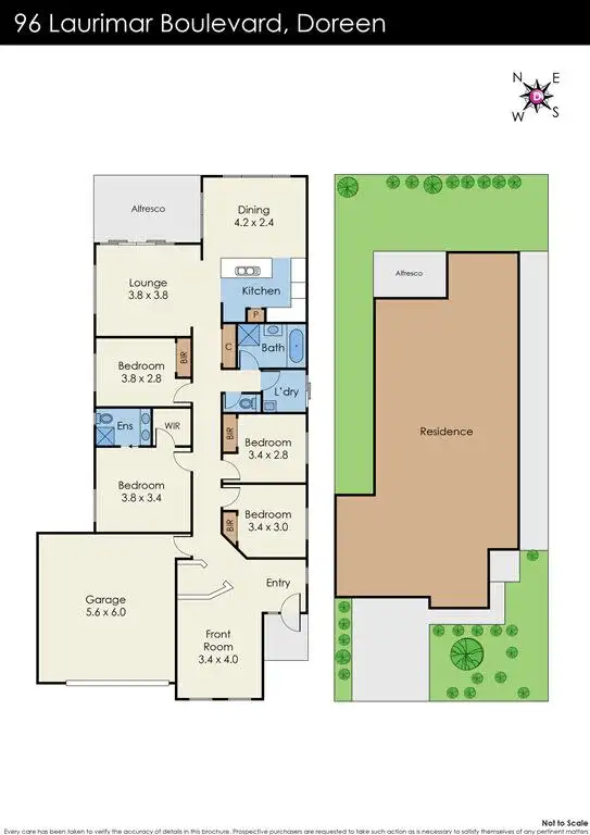Floorplan of Homely house listing, 96 Laurimar Boulevard, Doreen VIC 3754