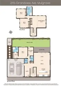 Floorplan of Homely townhouse listing, 2/15 Grandview Avenue, Mulgrave VIC 3170
