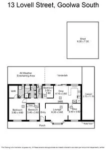 Floorplan of Homely house listing, 13 Lovell Street, Goolwa South SA 5214