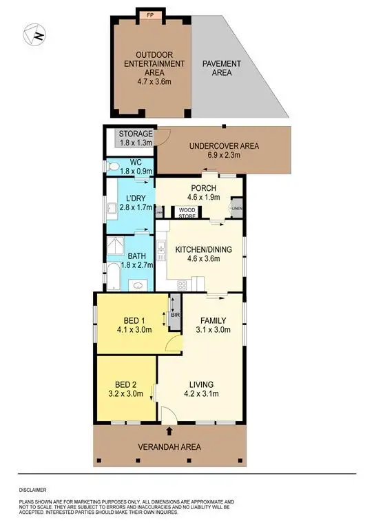 Floorplan of Homely house listing, 77 Clunes Road, Creswick VIC 3363