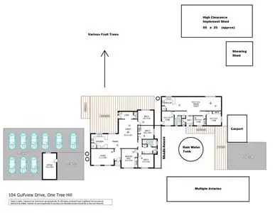 Floorplan of Homely house listing, 104 Gulfview Drive, One Tree Hill SA 5114