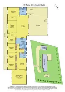 Floorplan of Homely house listing, 100 Kulina Drive, Lovely Banks VIC 3213