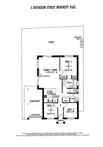 Floorplan of Homely house listing, 3 Baulkham Street, Morphett Vale SA 5162