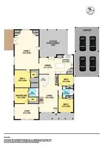 Floorplan of Homely house listing, 76 Ascot Road, Creswick VIC 3363