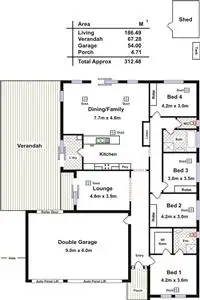 Floorplan of Homely house listing, 6 Clare Mews, Munno Para West SA 5115