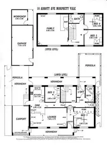Floorplan of Homely house listing, 10 Abbott Avenue, Morphett Vale SA