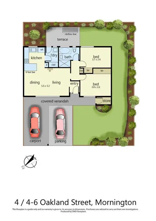 Floorplan of Homely unit listing, 4/4 Oakland Street, Mornington VIC 3931