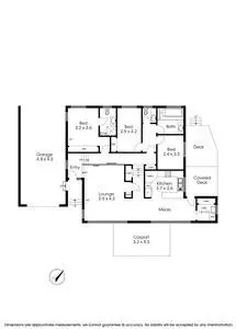 Floorplan of Homely house listing, 2 Chichester Square, Wantirna VIC 3152